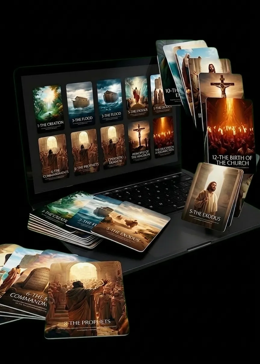 Living Bible: 8K Biblical Cards