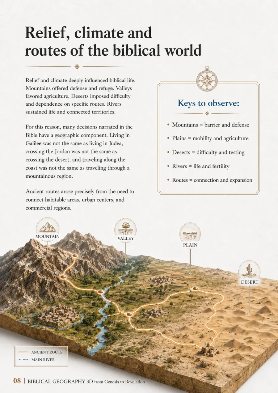 Preview: Relief, climate and routes of the biblical world