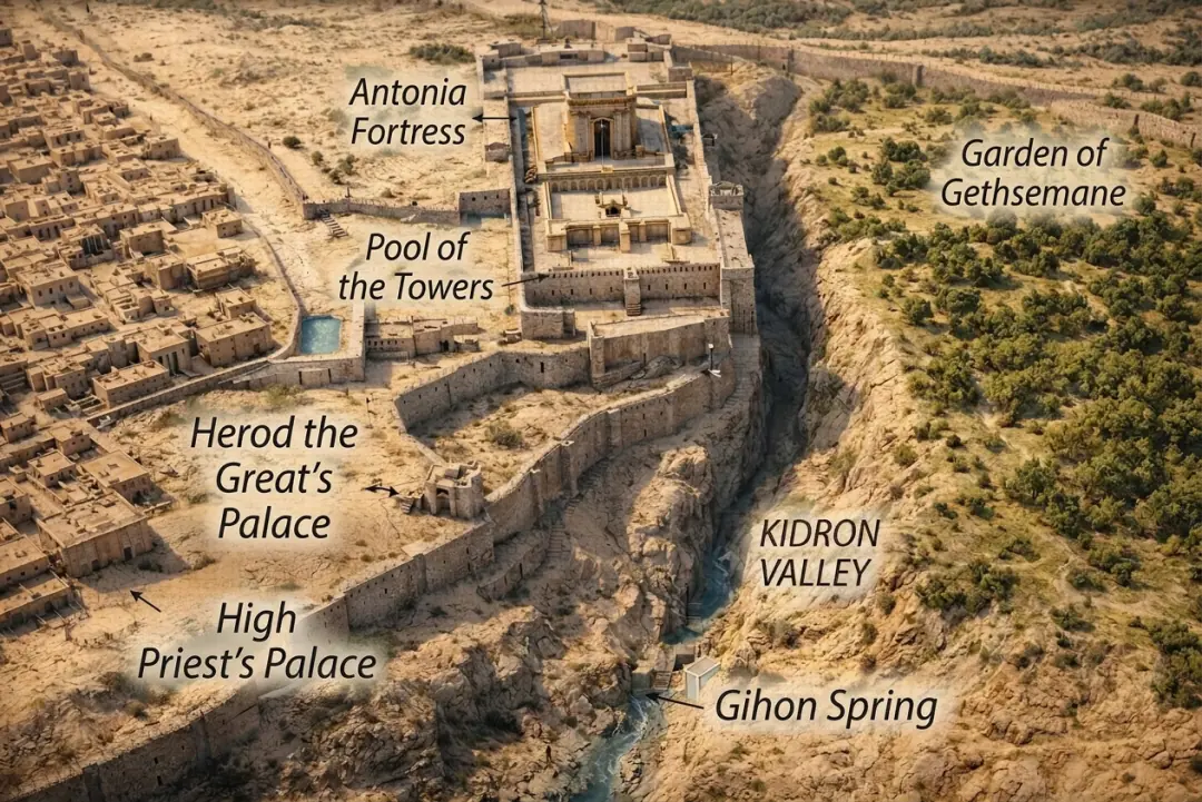 3D Reconstruction of Jerusalem with Antonia Fortress